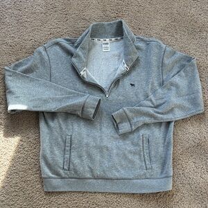 Victorias Secret PINK Gray Quarter-Zip Sweater